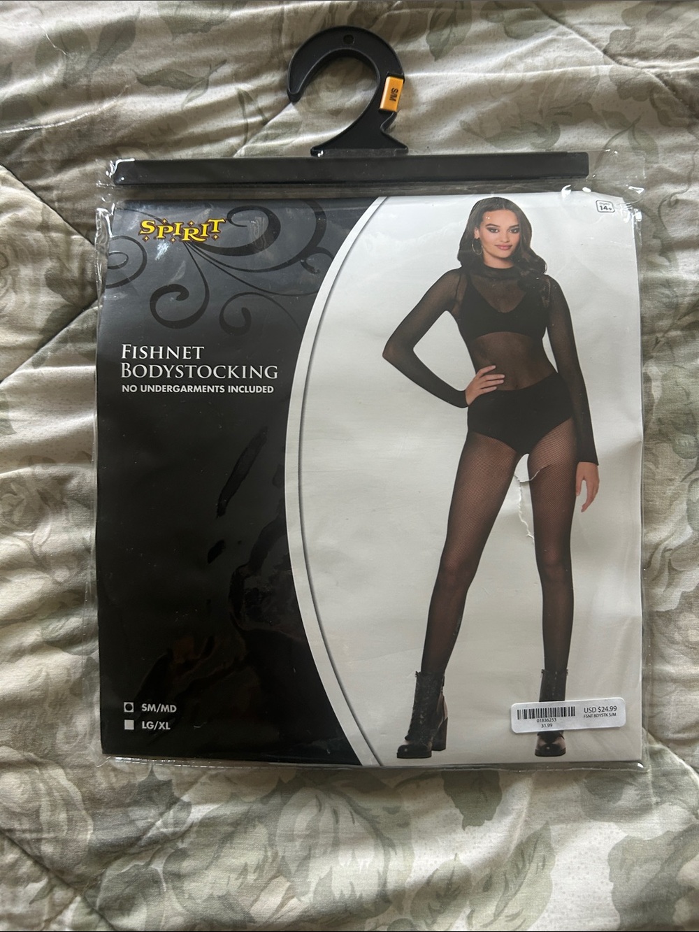 Spirit Black Sheer Fishnet Bodystocking
